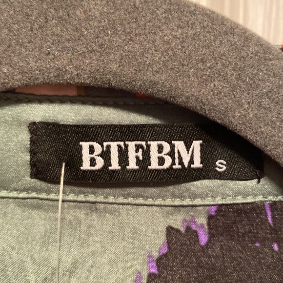 BTFBM Colorful Abstract High Low Women's Top… - Picture 7 of 9